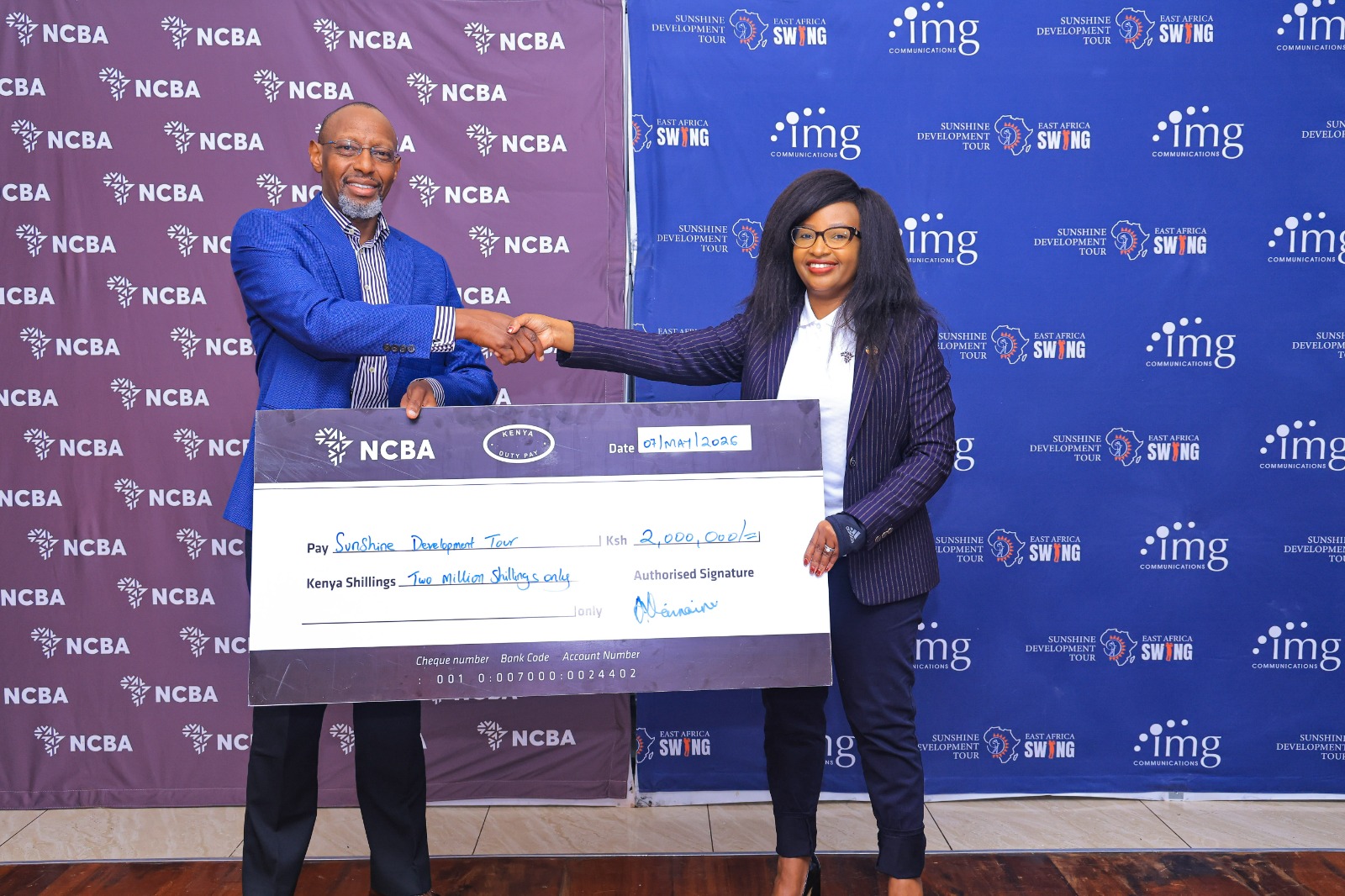 NCBA Backs Sunshine Development Tour with KES 2 Million Sponsorship