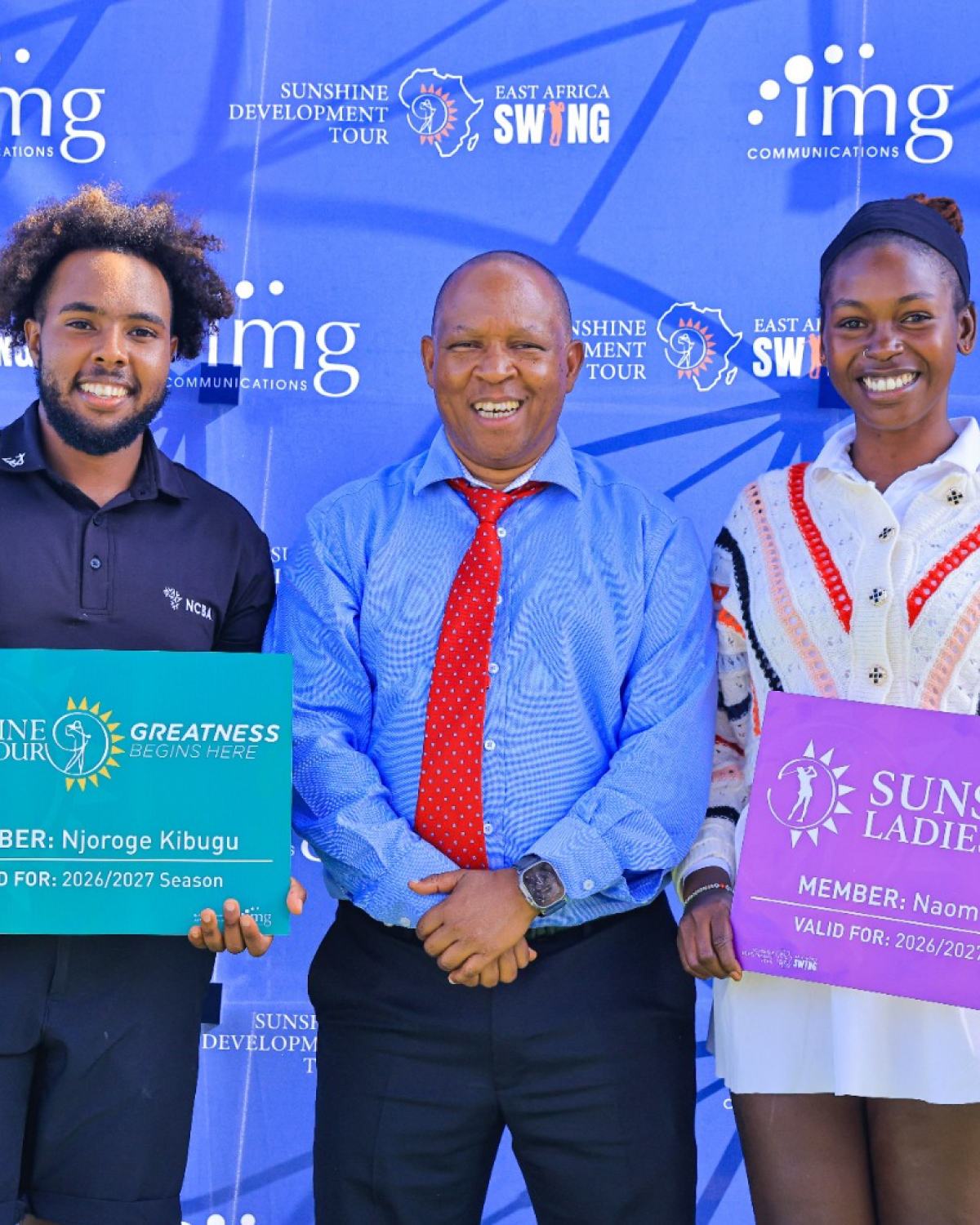 Njoroge and Naom secure Sunshine Tour Cards!
